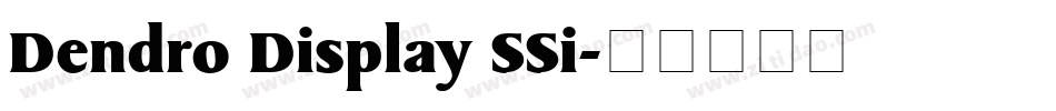 Dendro Display SSi字体转换